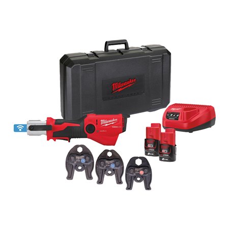 Prensadora hidráulica subcompacta M12™ ONE-KEY™ FORCE LOGIC™, fuerza de prensado 19kN, 40.000 ciclos de prensado entre mantenimi