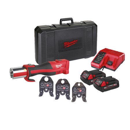 Prensadora hidráulica sin escobillas M18™ FORCE LOGIC™, fuerza de prensado 32kN, 40000 ciclos de prensado entre mantenimientos, 