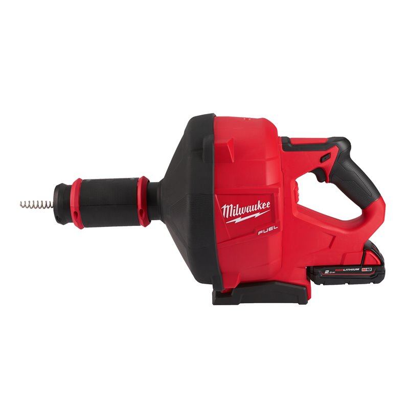 Desatascadora M18 FUEL™, alimentación automática, espiral de 10mm, longitud del cable 10,6m, máximo diámetro de tubería 75mm. In