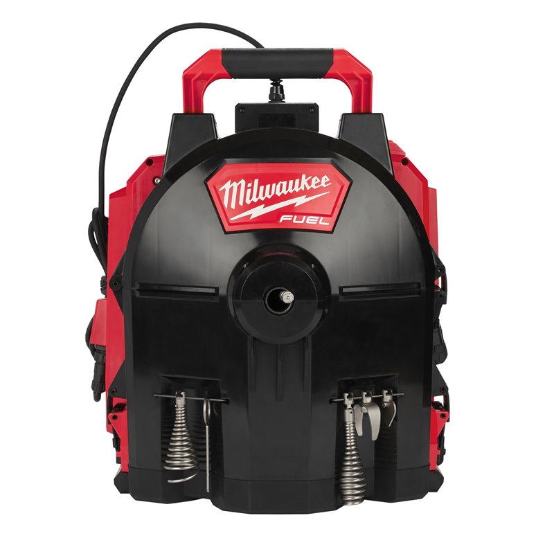 Desatascadora de pie M18 FUEL™, espiral de 13mm de diámetro, longitud del cable 15m, máximo diámetro de tubería 100mm. Incluye 2