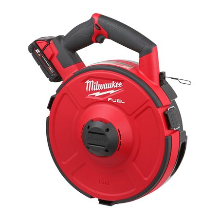 Pasacables M18 FUEL™, máxima capacidad de arrastre 72m, tambores intercambiables. Incluye tambor de 36m de guía de acero (3,1mm 