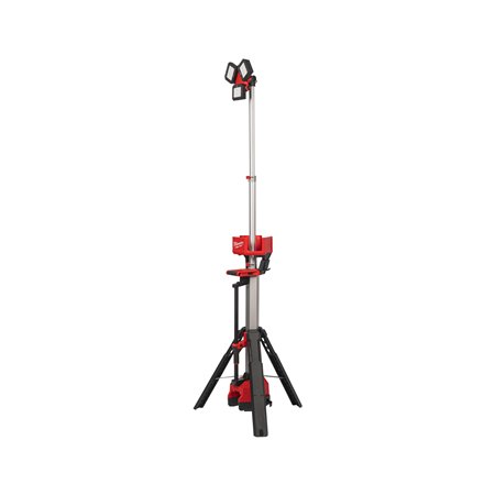Trípode de iluminación híbrido LED M18™ TRUEVIEW™, extensible 1-2,2m, protección IP34, 3 cabezales ajustables, híbrido AC/DC, ca