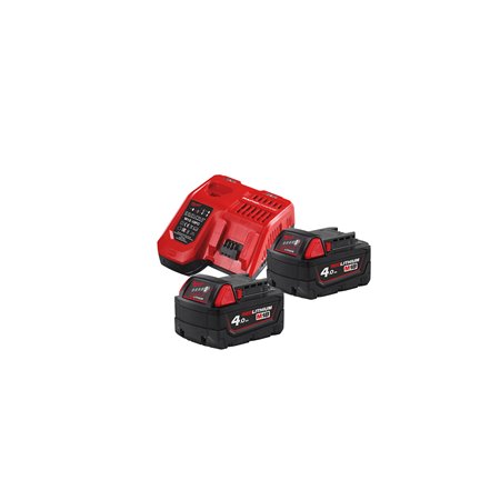 Kit 2 baterías M18B4 + cargador rápido M12-18FC