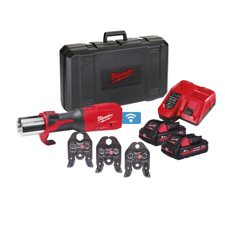 Prensadora hidráulica sin escobillas M18™ ONE-KEY™ FORCE LOGIC™, fuerza de prensado 32kN, 40000 ciclos de prensado entre manteni