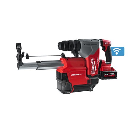 Martillo combinado SDS-Plus M18 FUEL™ ONE-KEY™, extractor de polvo M18 FPDDEXL, 4 modos, 5J de energía de impacto, capacidad máx