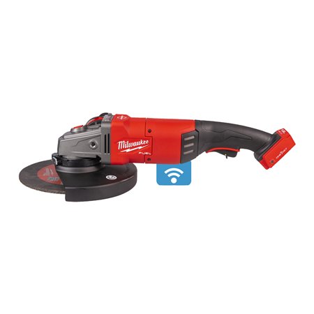 Amoladora angular M18 FUEL™ ONE-KEY™, diámetro del disco 230mm, freno RAPIDSTOP™, 6.600rpm, AVS, FIXTEC™, DMS. Se suministra en 