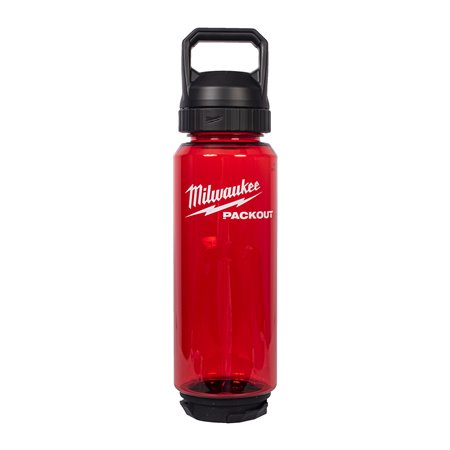Botella de plástico roja PACKOUT™ de 1.005ml