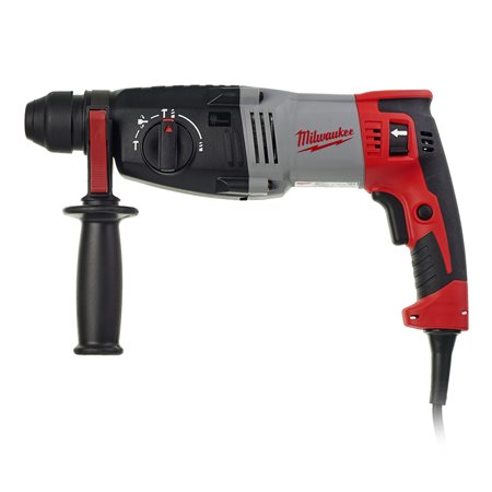 Martillo combinado de 820W, 3 modos, capacidad máxima 28mm, SDS-Plus, 3,4J de energía de impacto, 0-4000bpm, 0-900rpm. Se sumini