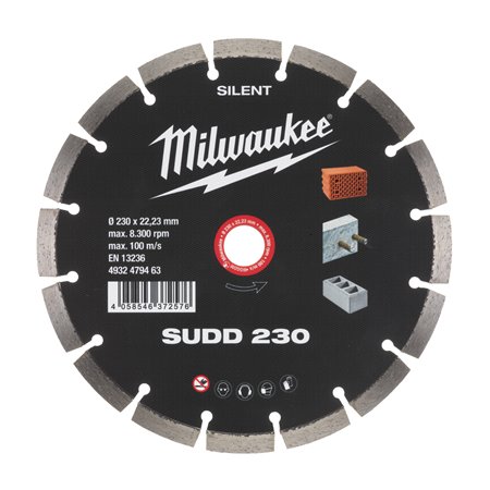 Disco diamante Silencioso - SUDD 230mm MILWAUKEE Ref.4932479463