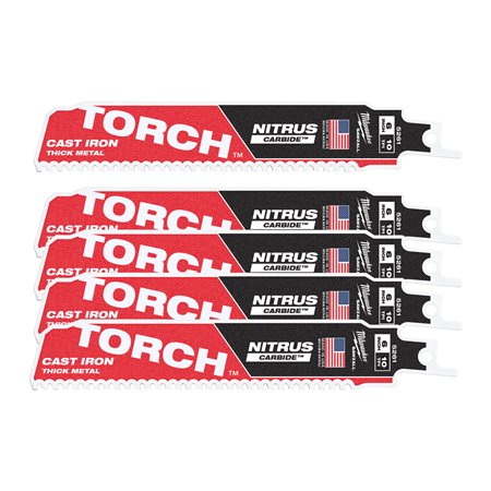 Hoja Sable THE TORCH™ NITRUS Carbide 150mm 10Tpi - 5uds
