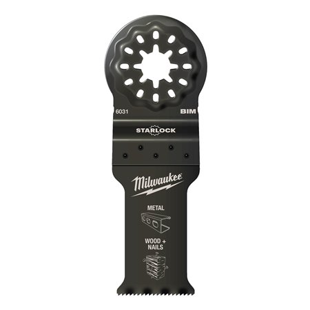 Cuchilla de incisión Bimetál 28x47mm para madera con clavos - 10uds MILWAUKEE Ref.48906034