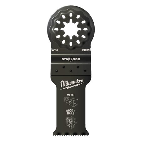 Cuchilla de incisión Bimetál 28x47mm para madera con clavos - 50uds MILWAUKEE Ref.48906531