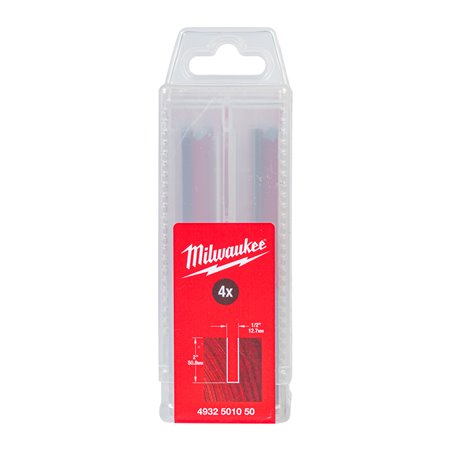 Fresa Madera 1/2" recta 2 filos 12,7/50,8/108mm - 4uds MILWAUKEE Ref.4932501050