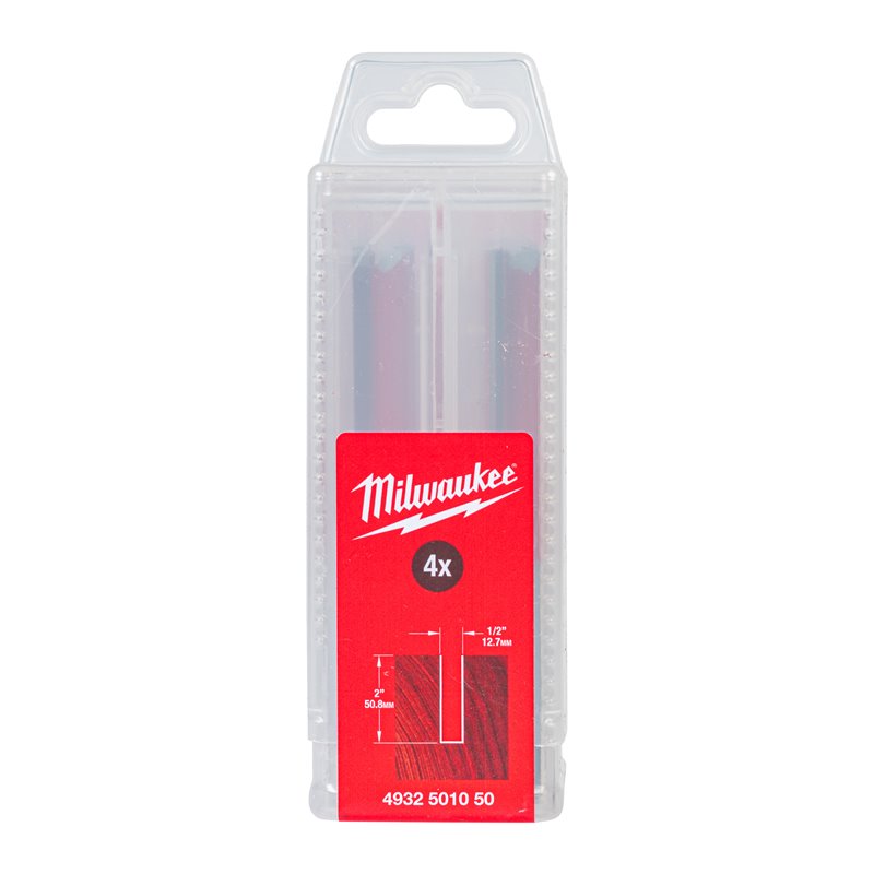 Fresa Madera 1/2" recta 2 filos 12,7/50,8/108mm - 4uds MILWAUKEE Ref.4932501050