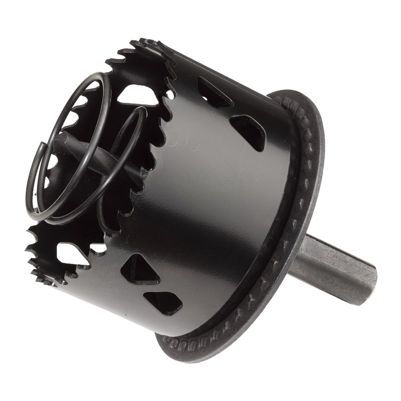 Corona Bimetálica para electricista 68mm 6 Tpi con muelle eyector, husillo 9.5Hex y broca piloto MILWAUKEE Ref.4932501693