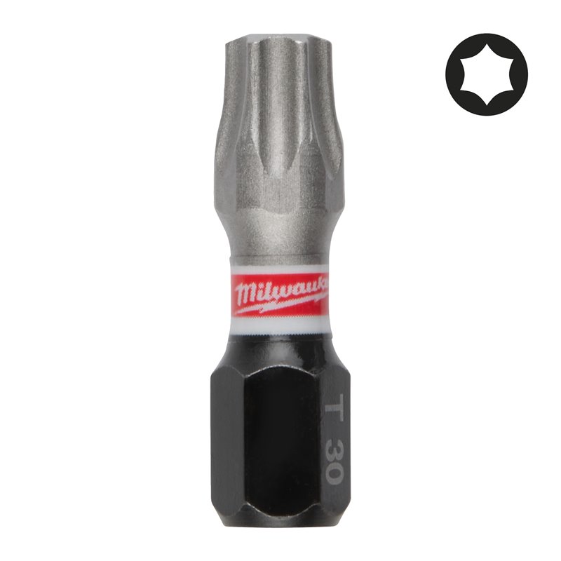 Punta Shockwave Tx30 x25mm - 3uds MILWAUKEE Ref.4932500366