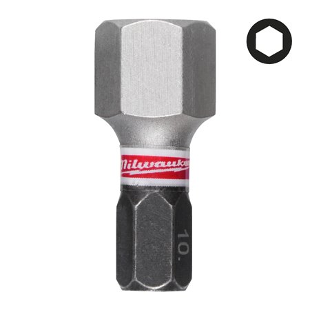 Punta Shockwave Hex 10 x25mm - 3uds MILWAUKEE Ref.4932500384