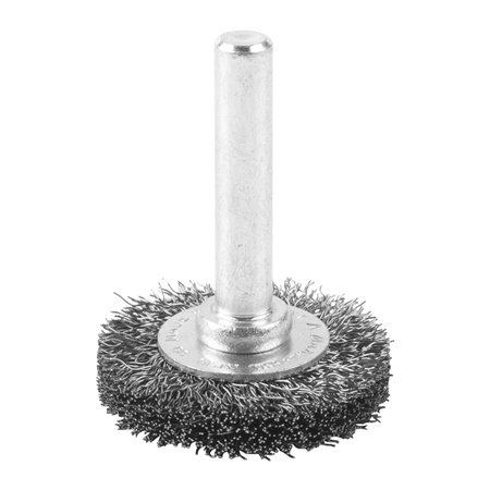 Cepillo Alambre circular ondulado 6mm 30x6 acero INOX. 0,2mm - 3uds MILWAUKEE Ref.4932501700