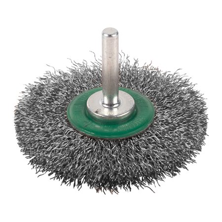 Cepillo Alambre circular ondulado 6mm 70x9 acero INOX. 0,3mm - 3uds MILWAUKEE Ref.4932501708