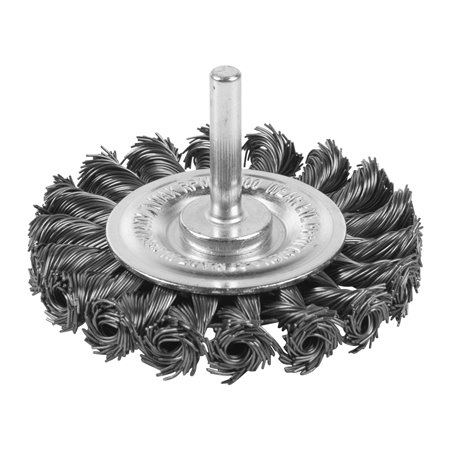 Cepillo Alambre circular trenzado 6mm 75x12 acero 0,5mm - 3uds MILWAUKEE Ref.4932501728