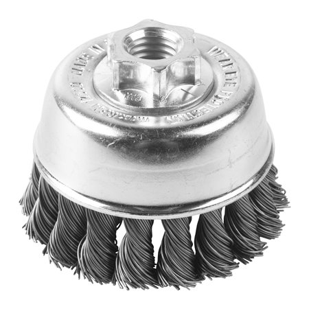 Cepillo Alambre de copa trenzado M14 65x18 acero 0,5mm MILWAUKEE Ref.4932501735