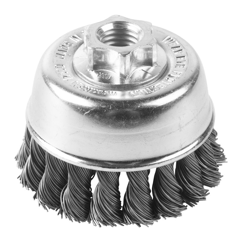 Cepillo Alambre de copa trenzado M14 65x18 acero 0,5mm MILWAUKEE Ref.4932501735
