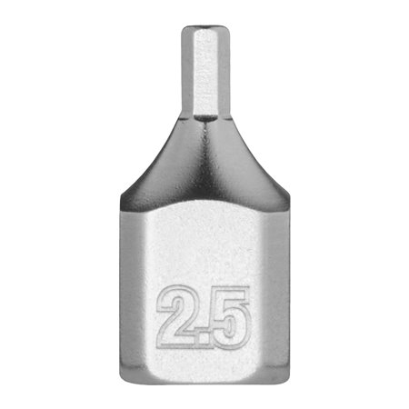 Vaso destornillador corto 1/4" 2,5mm hex. MILWAUKEE Ref.4932500474