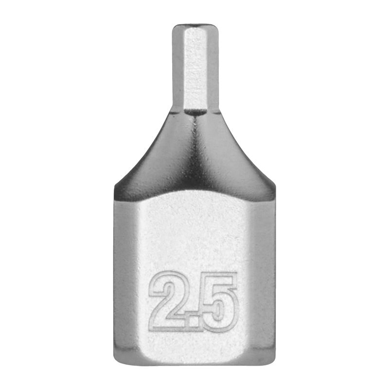 Vaso destornillador corto 1/4" 2,5mm hex. MILWAUKEE Ref.4932500474