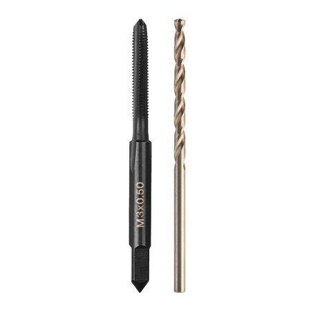 Juego de macho de roscar M3x0,5mm y broca de 2,5mm MILWAUKEE Ref.4932500634