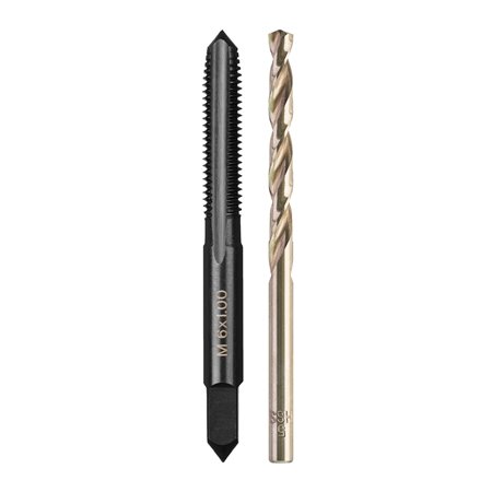 Juego de macho de roscar M6x1mm y broca de 5mm MILWAUKEE Ref.4932500637