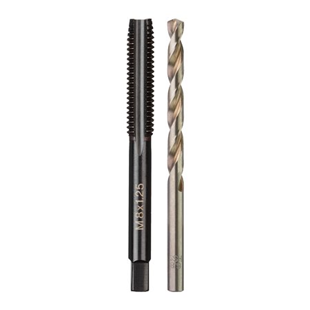 Juego de macho de roscar M8x1,25mm y broca de 7mm MILWAUKEE Ref.4932500638