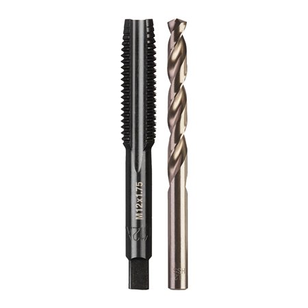Juego de macho de roscar M12x1,75mm y broca de 10,2mm MILWAUKEE Ref.4932500640
