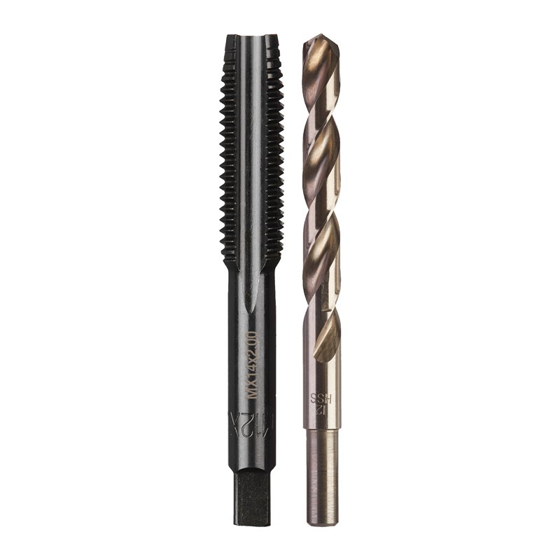 Juego de macho de roscar M14x2mm y broca de 12mm MILWAUKEE Ref.4932500641