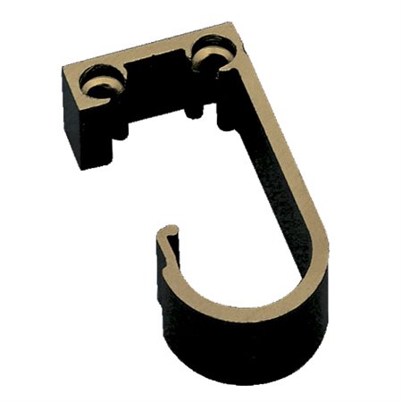 Soporte tubo armario AMIG Mod. 5 Aluminio Bronceado Ø16 mm Lateral Redondo