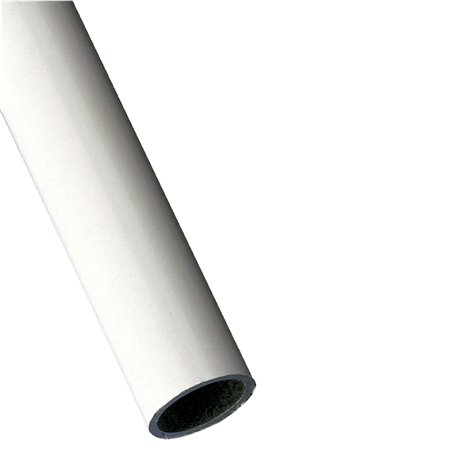 Tubo armario AMIG Mod. 2 Aluminio Blanco Ø16 X 1.5 MM 2 metros Redondo Granel
