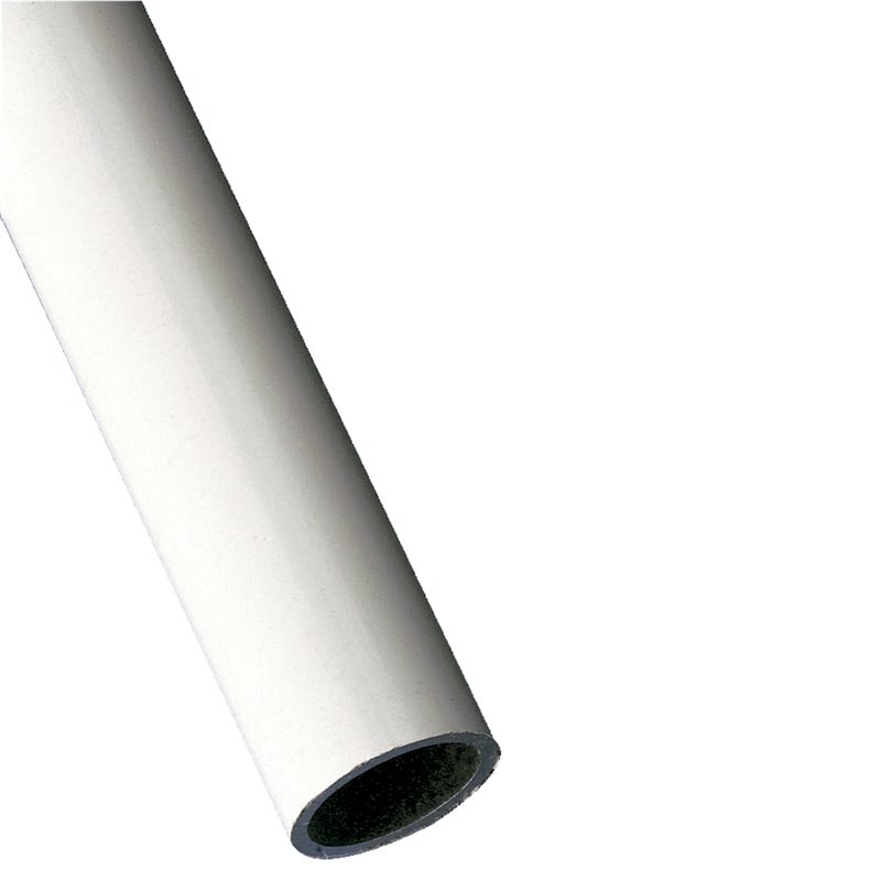 Tubo armario AMIG Mod. 2 Aluminio Blanco Ø16 X 1.5 MM 2 metros Redondo Granel