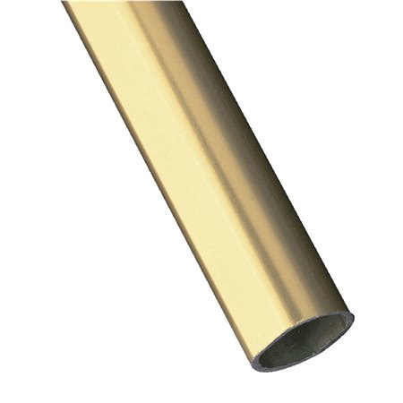 Tubo armario AMIG Mod. 1 Aluminio Oro 20 x 18 x 1.5 mm 2 metros granel Semicircular