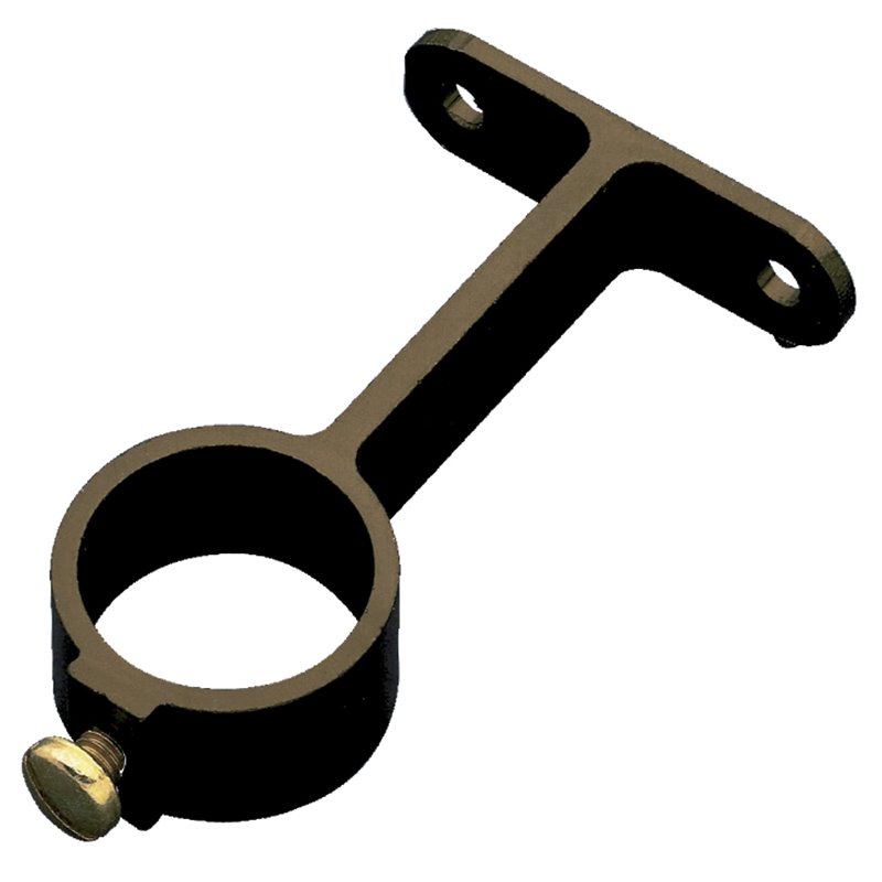 Soporte tubo armario AMIG Mod. 3 Aluminio Bronceado Ø12 mm Central Redondo