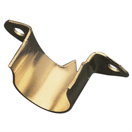 Soporte tubo armario AMIG Mod. 1 Acero Latonado barnizado Ø20 mm Lateral Redondo PARA MODELOS 1. 2  - Ref. 2172