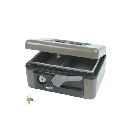 Caja caudales AMIG Mod. 2500 Acero Gris 165 x 125 x 80 mm
