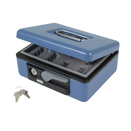 Caja caudales AMIG Mod. 2500 Acero Azul 197 x 154 x 80 mm