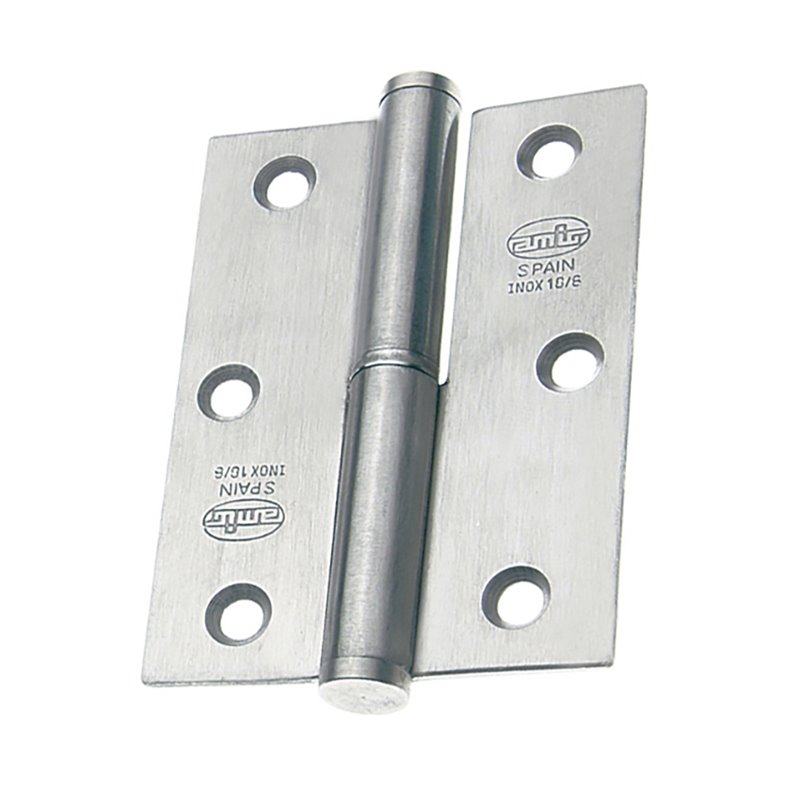 Pernio AMIG Mod. 424 Acero inoxidable 18/8 Mate 90 X 65 X 2.5 MM Derecha - Ref. 2548