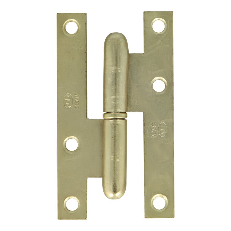 Pernio AMIG Mod. 403 Acero Latonado barnizado 95 x 52 x 2 mm Izquierda
