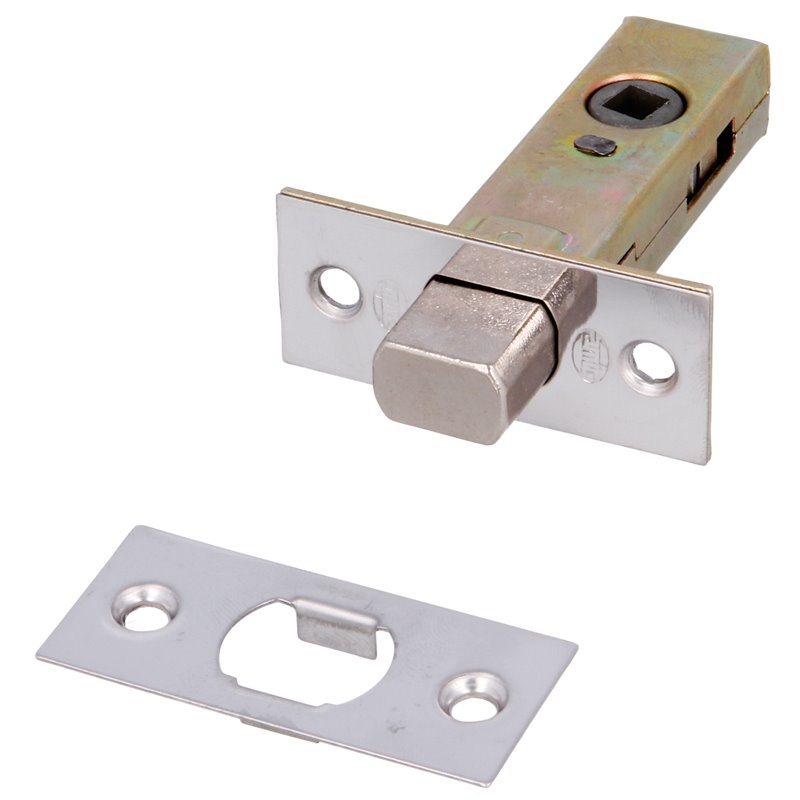 Pasador para muletilla AMIG Mod. 126 Acero Niquelado 45 mm Frente y soporte con canto cuadrado, incluye muletilla 1