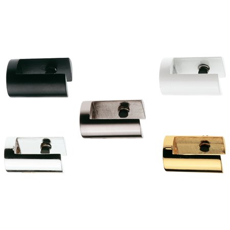 Soporte baldas AMIG Mod. 35 Zamak Níquel cepillado Ø20 x 30 mm Carga máxima 10 kg Apertura 10 mm - Ref. 2996