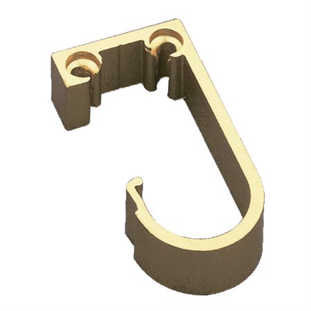 Soporte tubo armario AMIG Mod. 5 Aluminio Oro Ø16 mm Lateral Redondo - Ref. 3067
