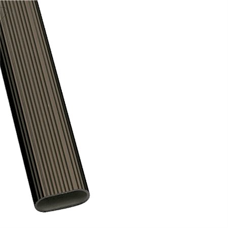 Tubo armario ovalado estriado AMIG Mod. 1 Aluminio Bronce 30 X 15 X 1.4 MM 4 metros granel Ovalado