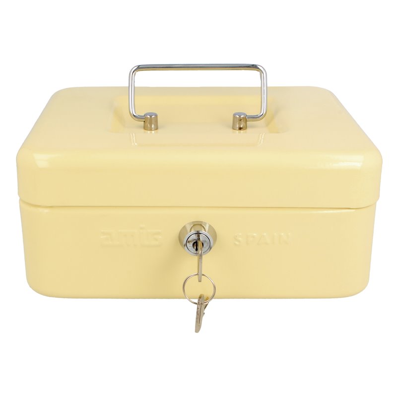Caja caudales AMIG Mod. 2153 Acero Marfil 200 x 160 x 70 mm