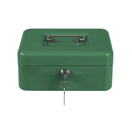 Caja caudales AMIG Mod. 2153 Acero Verde 200 x 160 x 90 mm