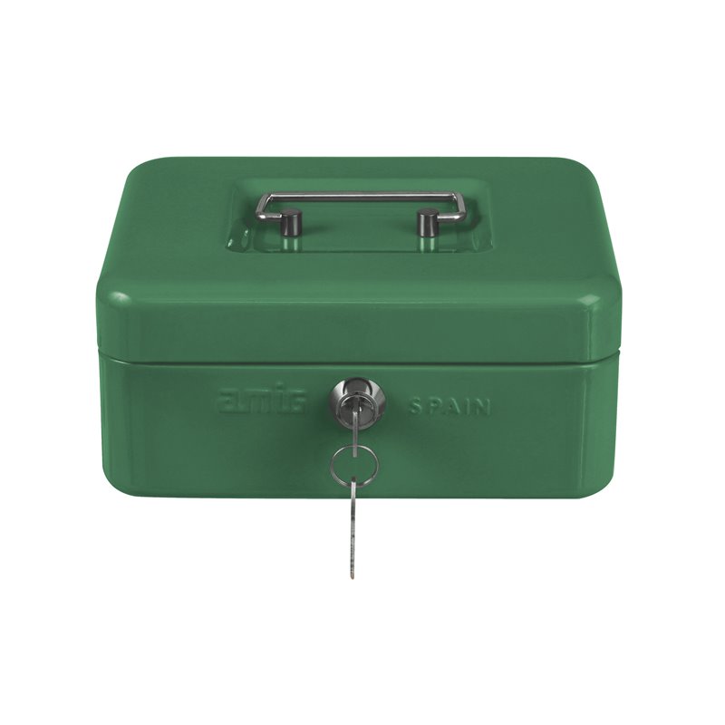 Caja caudales AMIG Mod. 2153 Acero Verde 200 x 160 x 90 mm